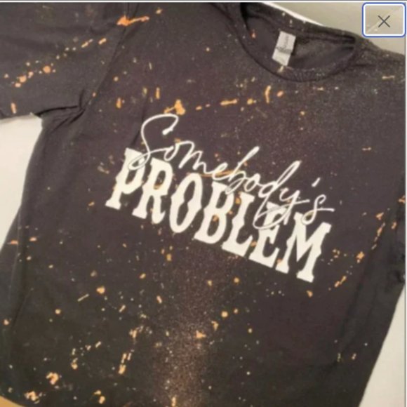 Somebody's Problem Bleached Concert Tee - Picture 1 of 2